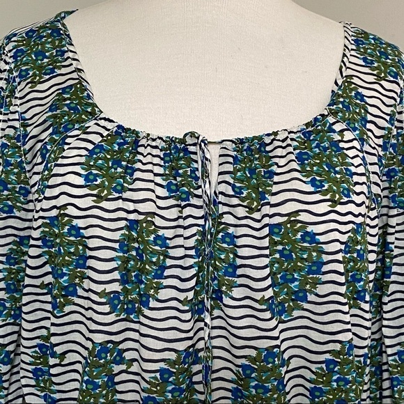 Tory Burch Evelina Cotton Voile Blouse Tunic Top 8 - Picture 10 of 16